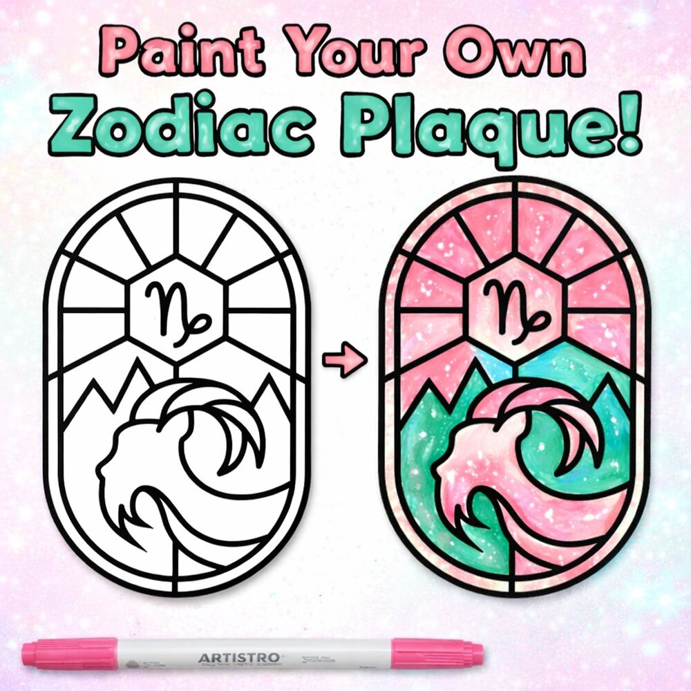Paint Your Own Zodiac Plaque – CAPRICORN